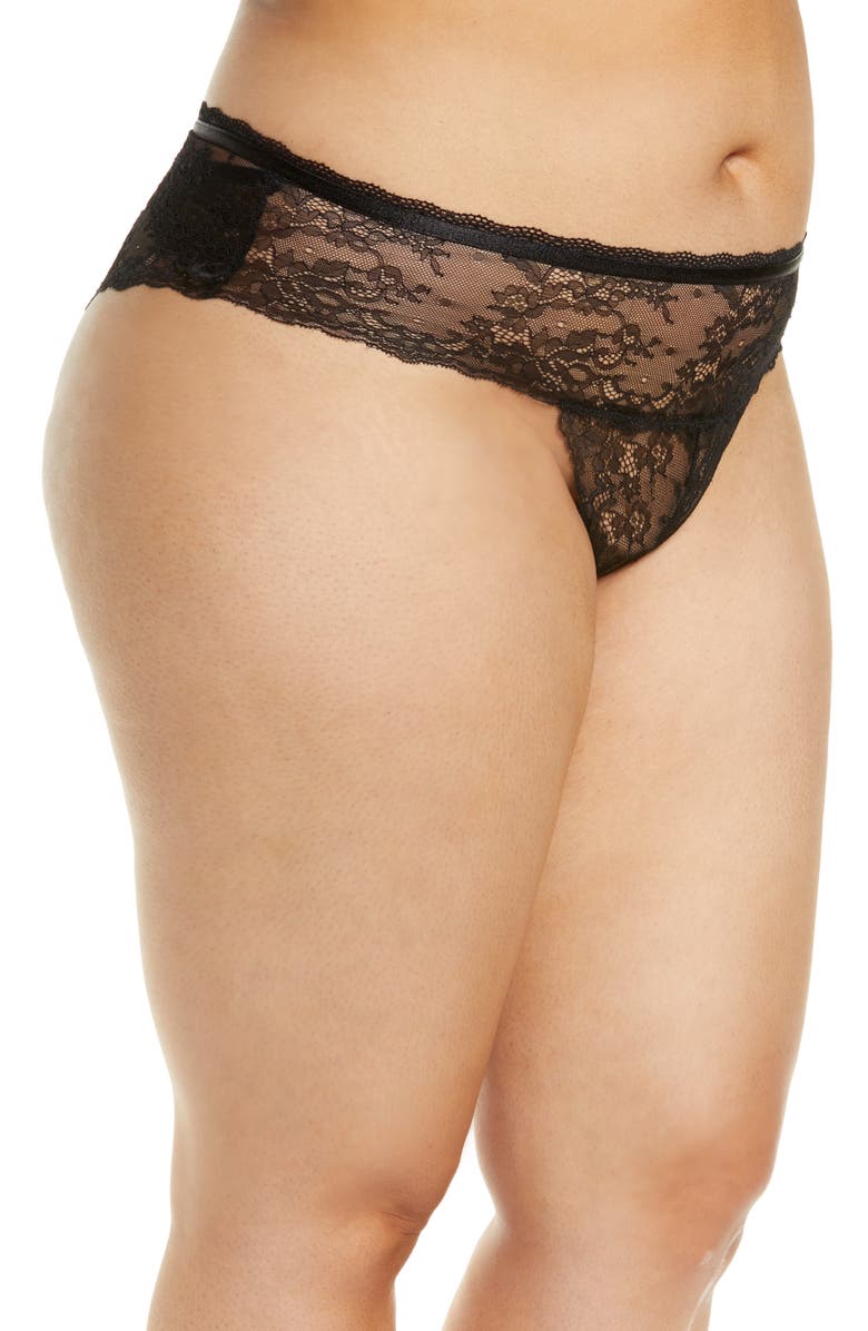 Oh La La Cheri Helena Open Gusset Thong, Alternate, color,