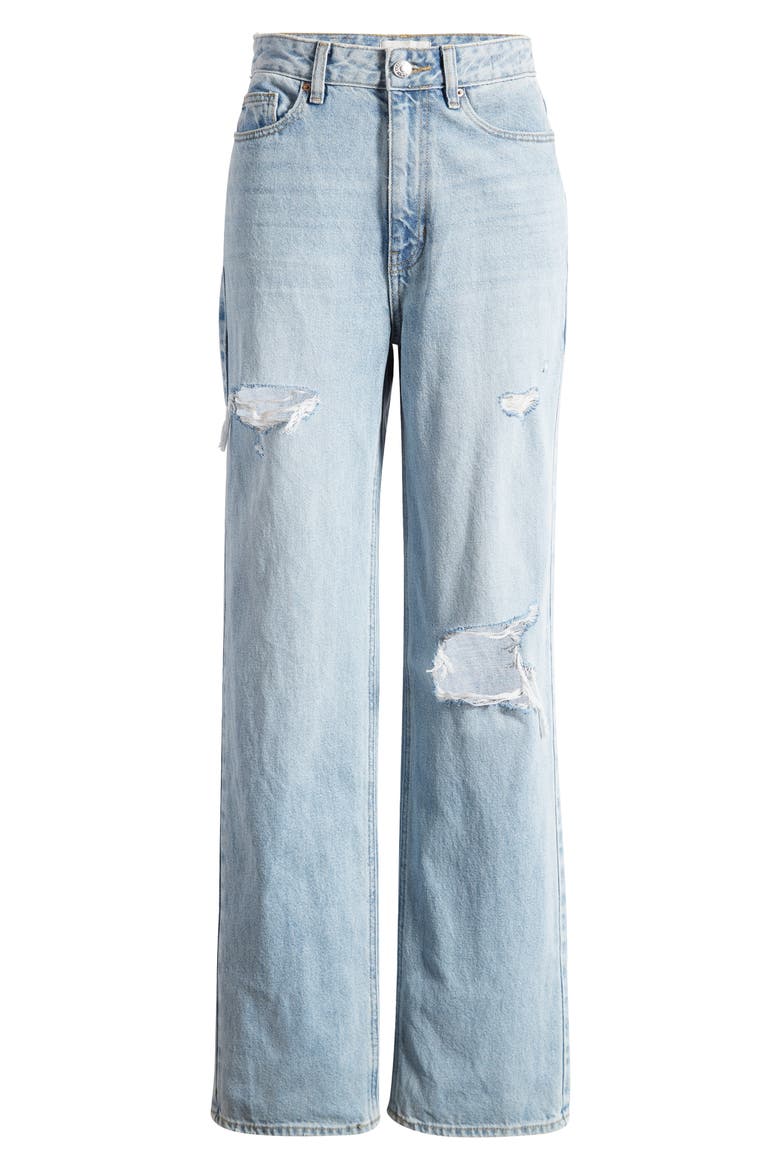 '90s Ripped Boyfriend Jeans, Alternate, color, BIANCA