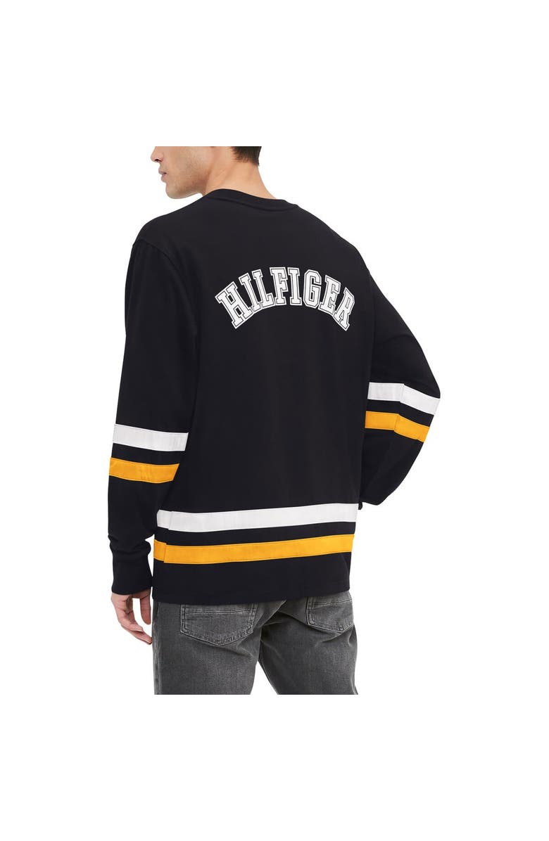 Tommy Hilfiger Men's Tommy Hilfiger Black Boston Bruins Nolan Long Sleeve T-Shirt, Alternate, color, Black
