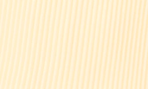 Shop Cece Flutter Sleeve Plissé Top In Lemon Drop