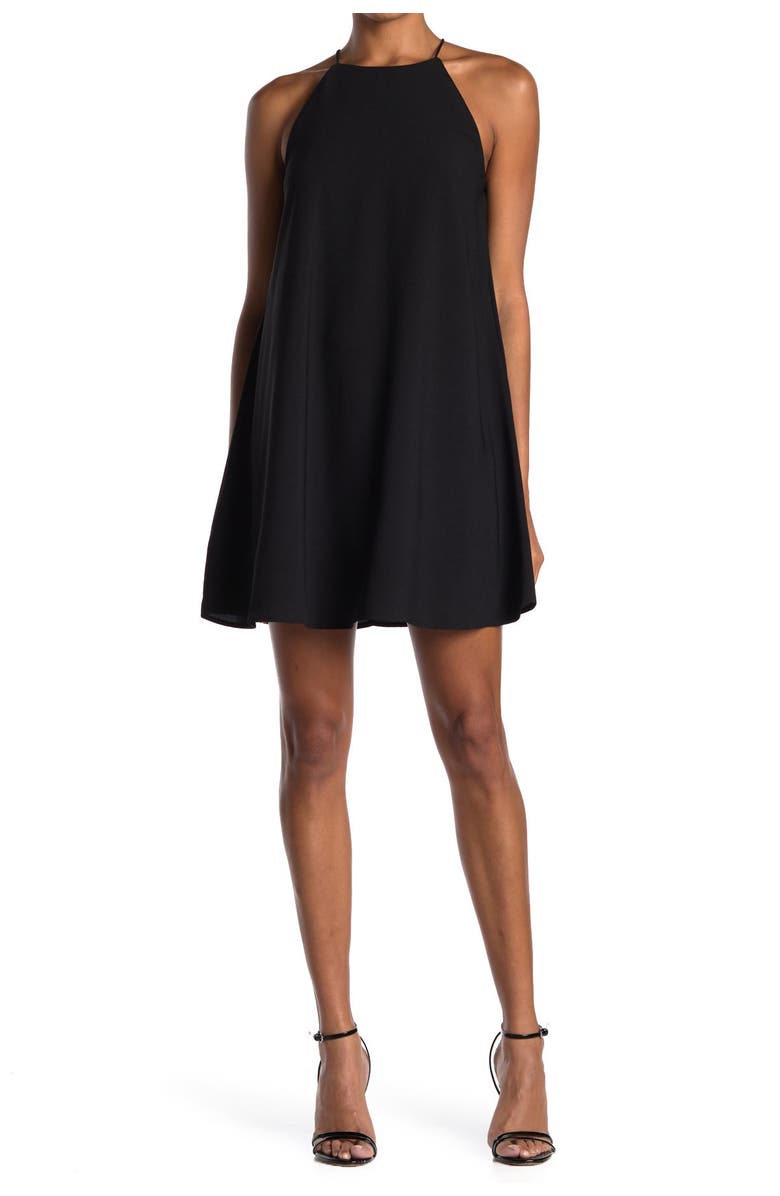 MELLODAY Sleeveless Mini Swing Dress, Main, color,