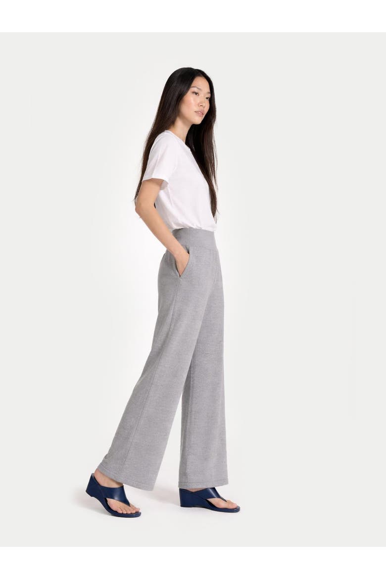 Wide-Leg Cashmere Pants, Alternate, color, high rise