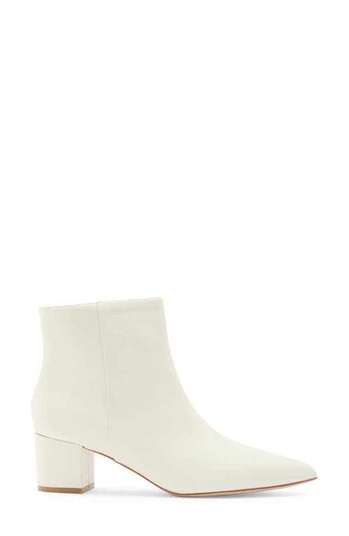 L'agence Jeanne Block Heel Bootie In White