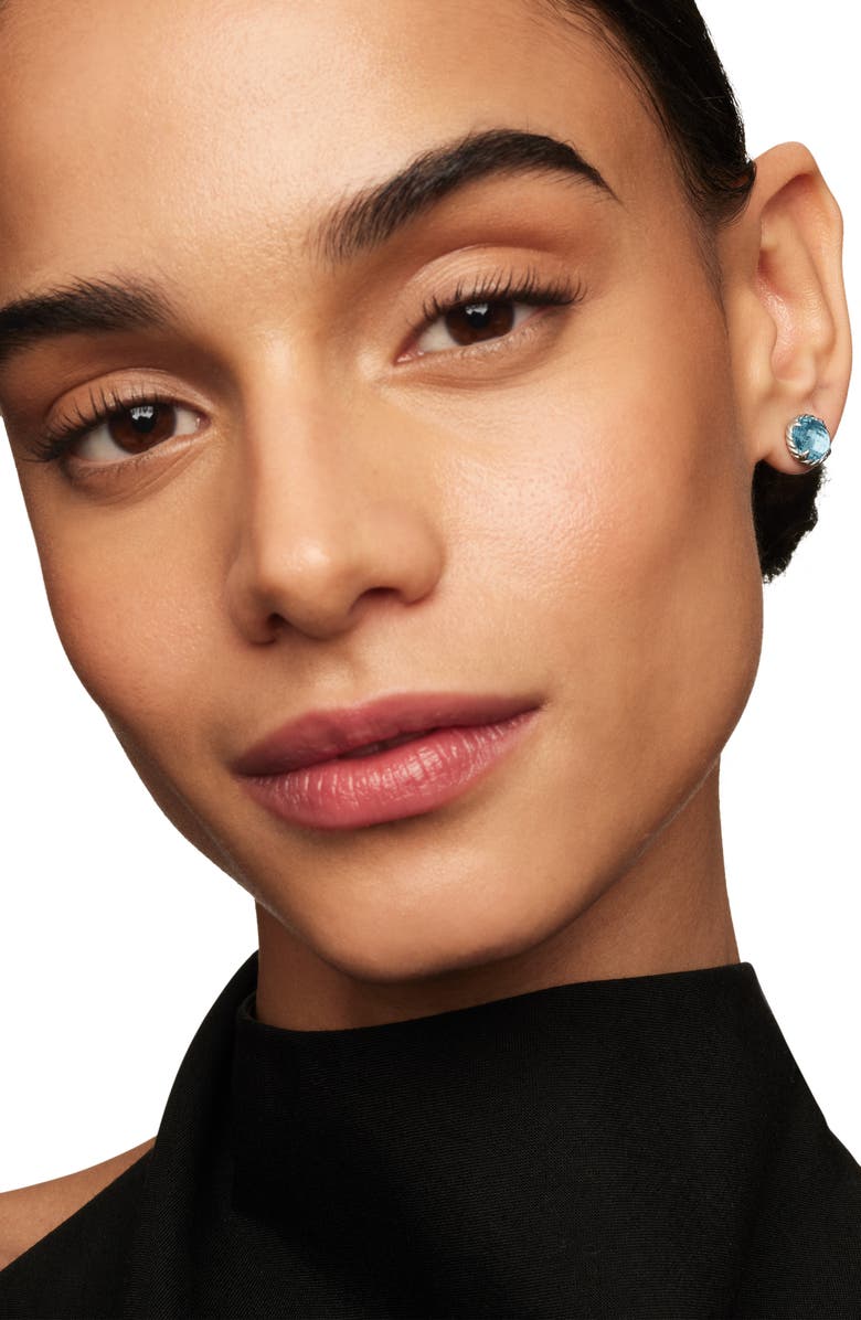 David Yurman Châtelaine Earrings, Alternate, color, Blue Topaz