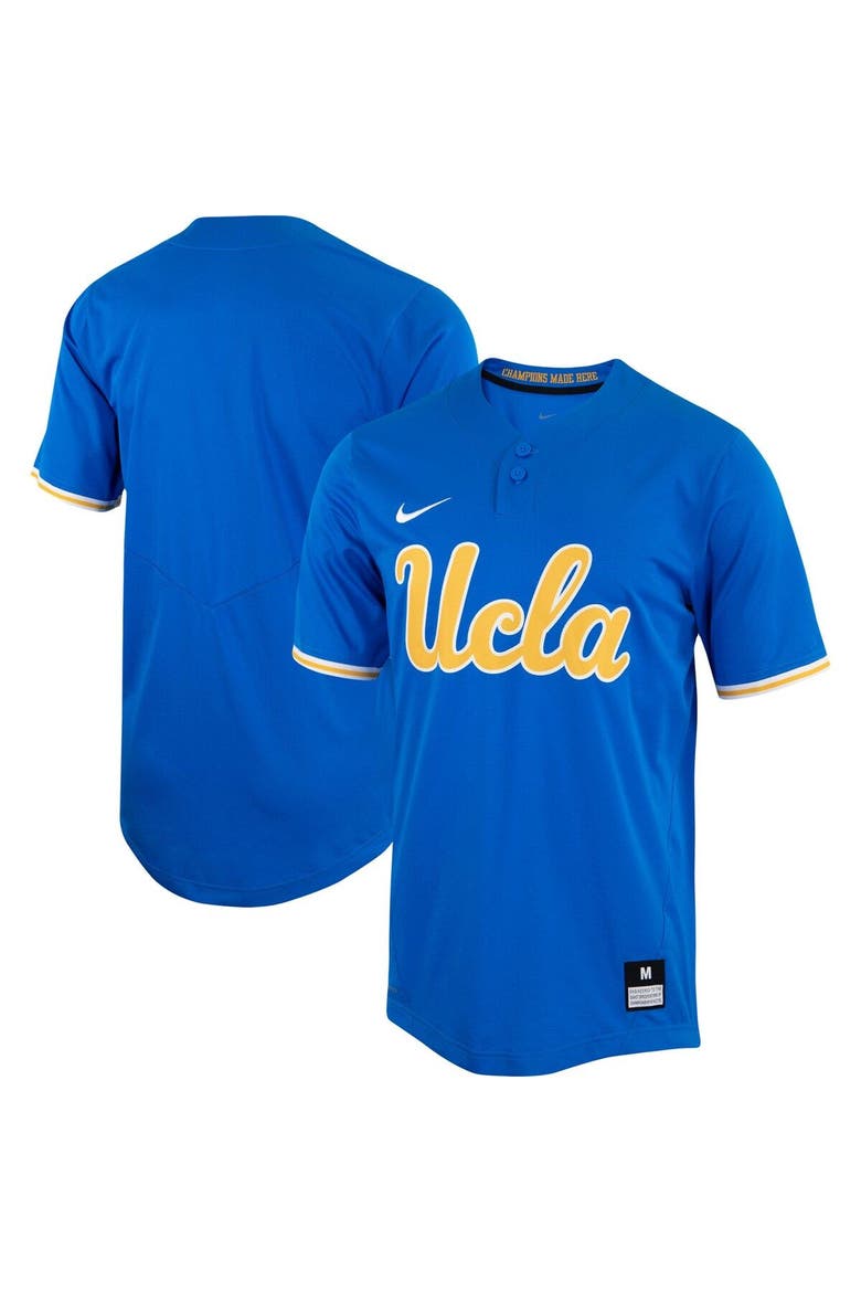 Unisex Nike Blue UCLA Bruins Two-Button Replica Softball Jersey, Main, color, Blue