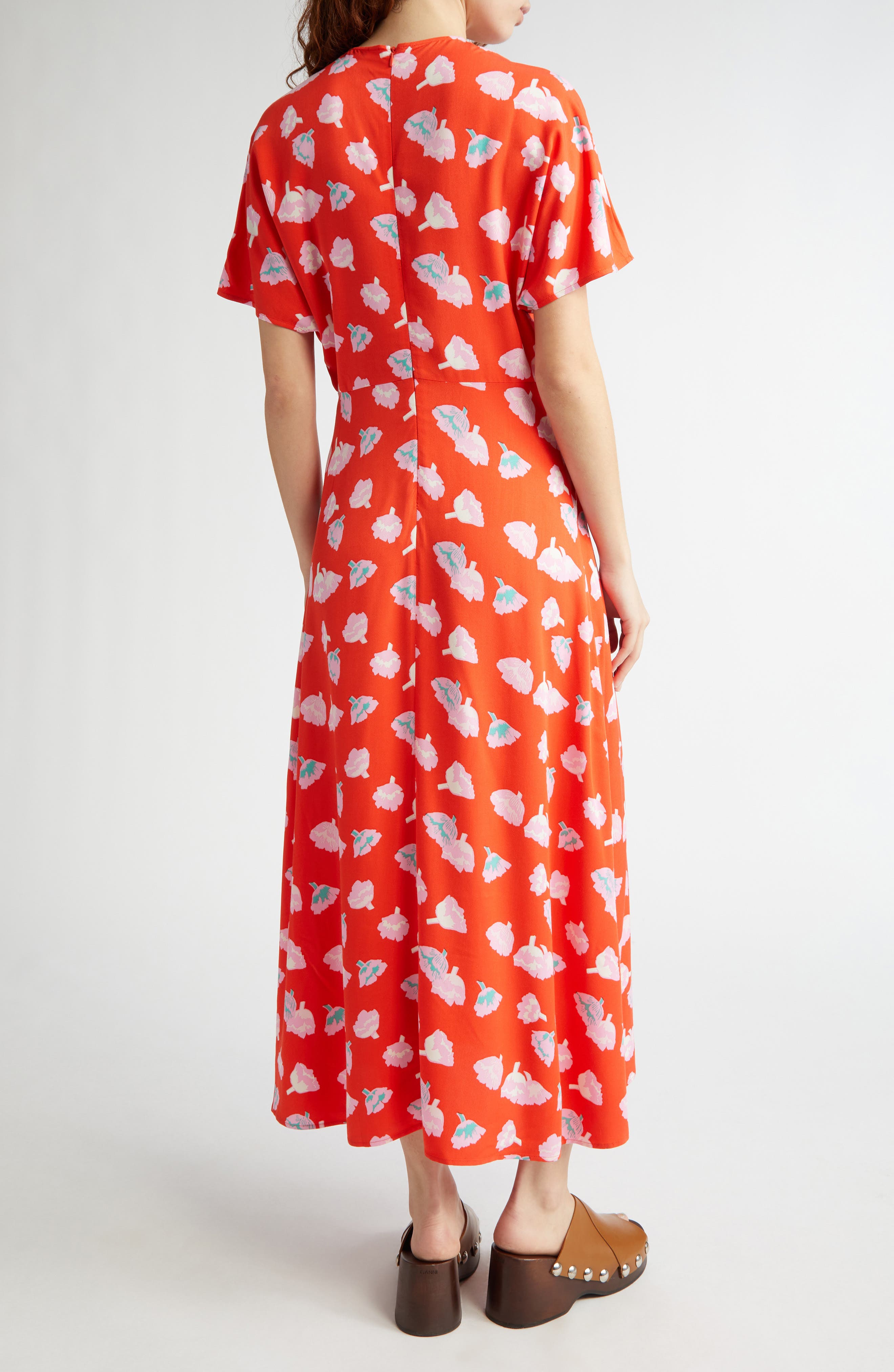 Suitsuke Flutter Sleeve Maxi Dress - image 2