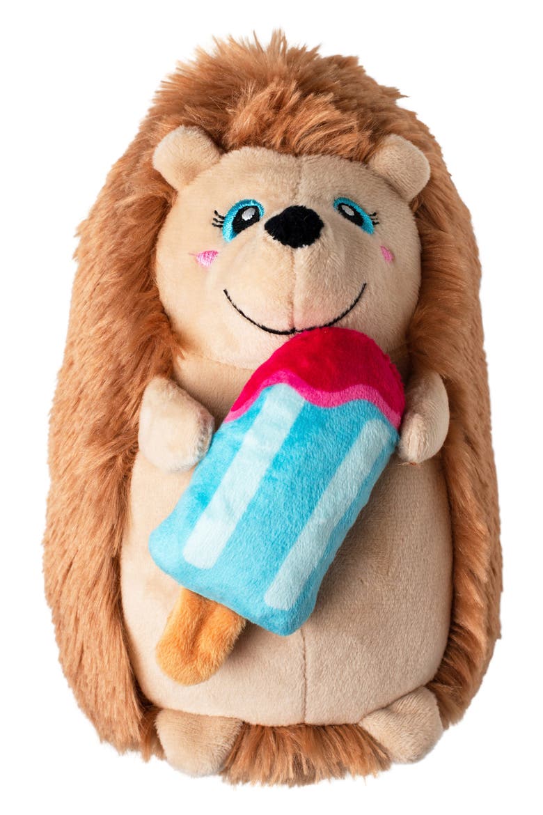 Be Cool Be Hedgy Plush Dog Toy, Main, color, HEDGEHOG