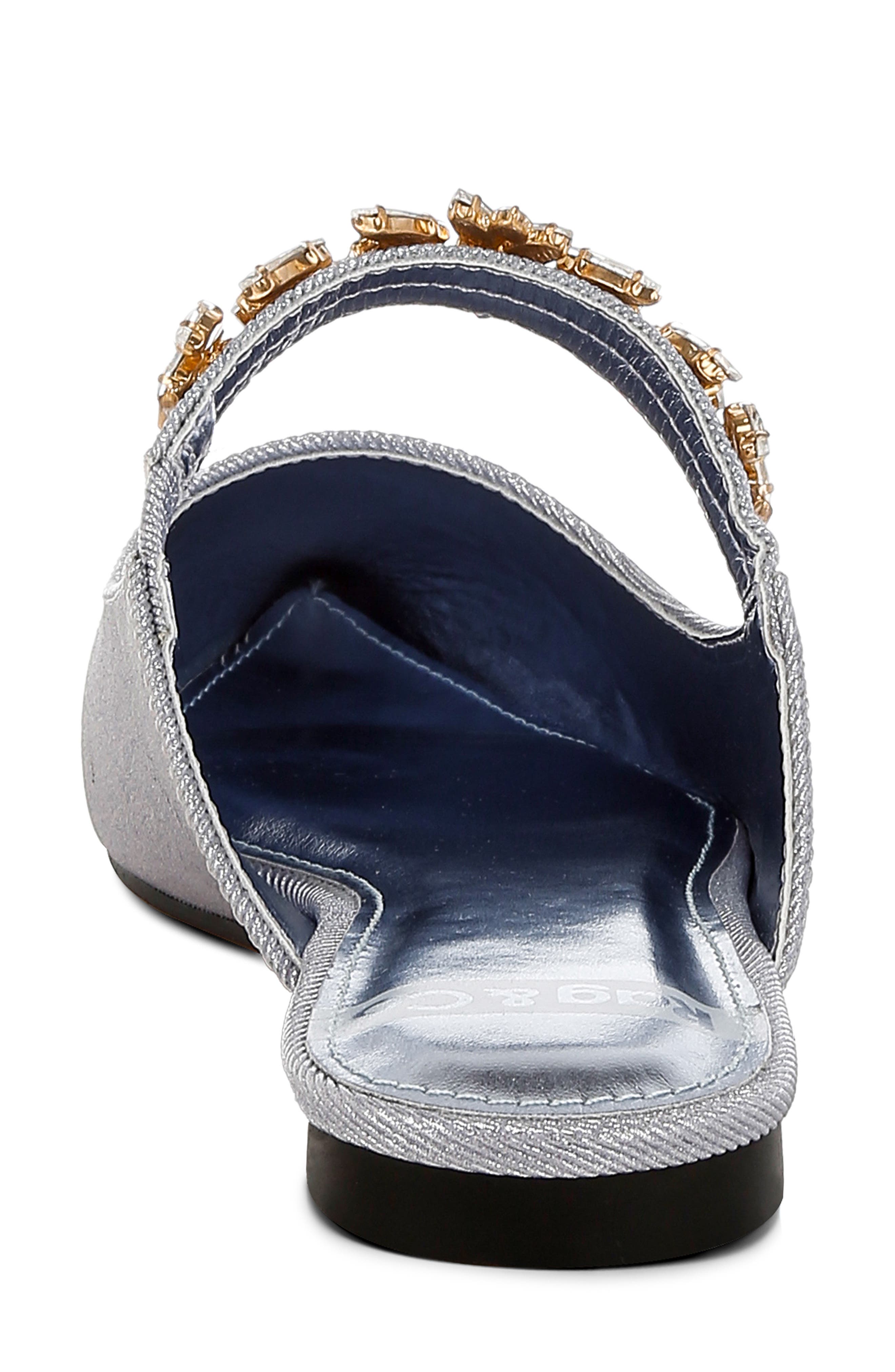 Rag & Co Magnum Crystal Strap Mule, Alternate, color, Lilac