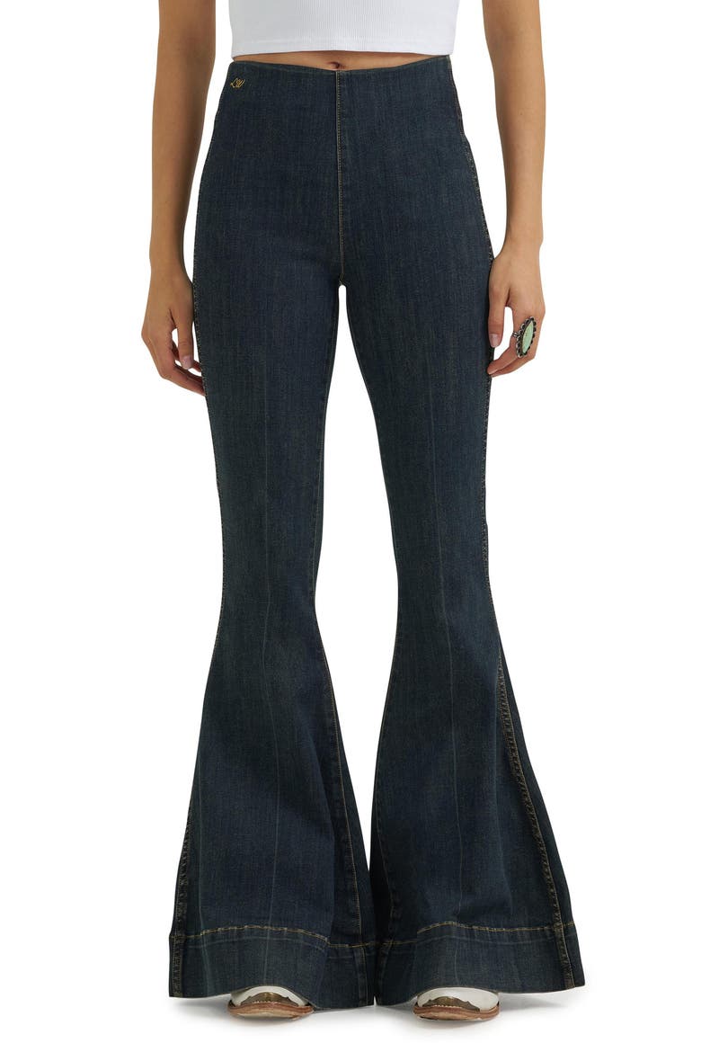 High Waist Flare Jeans, Main, color, SANDRIDER