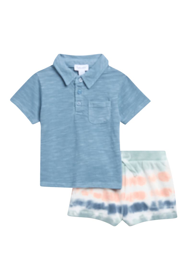 Polo & Sunray Shorts Set, Main, color, MIDNIGHT