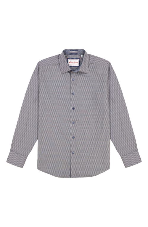 Robert Graham Akron Stretch Cotton Button-up Shirt In Gray