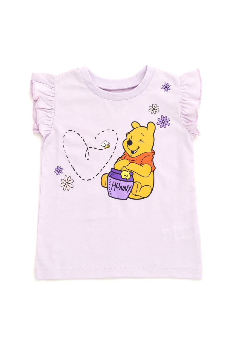 Winnie the Pooh 2-Pack Short Sleeve T-Shirts, Alternate, color, Pooh Lavender Yellow