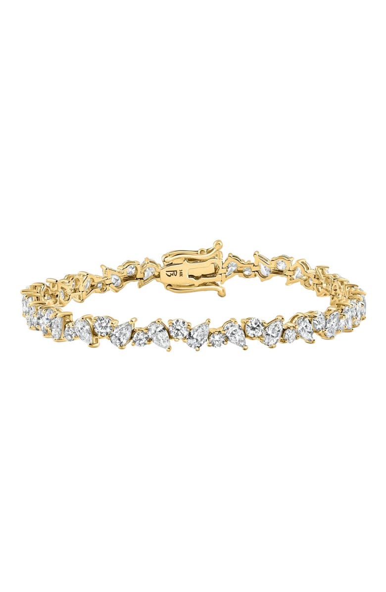 Bliss Diamond 4.10Ct Multi-Stone Diamond 7" Tennis Bracelet 14k Gold Lab Grown, Main, color, 