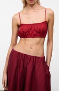 STAUD Fiore Stretch Cotton Bralette Top