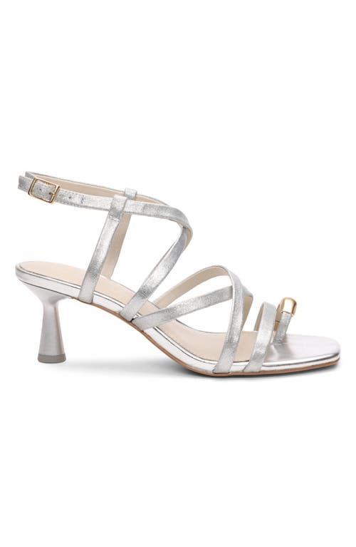 Sanctuary Beyond Strappy Sandal In White Gold/gold