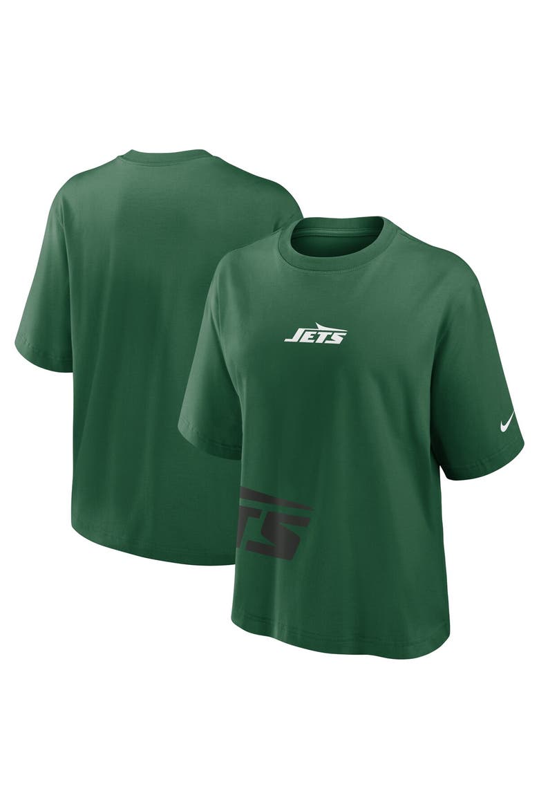 Women's Nike Green New York Jets Boxy T-Shirt, Main, color, Green