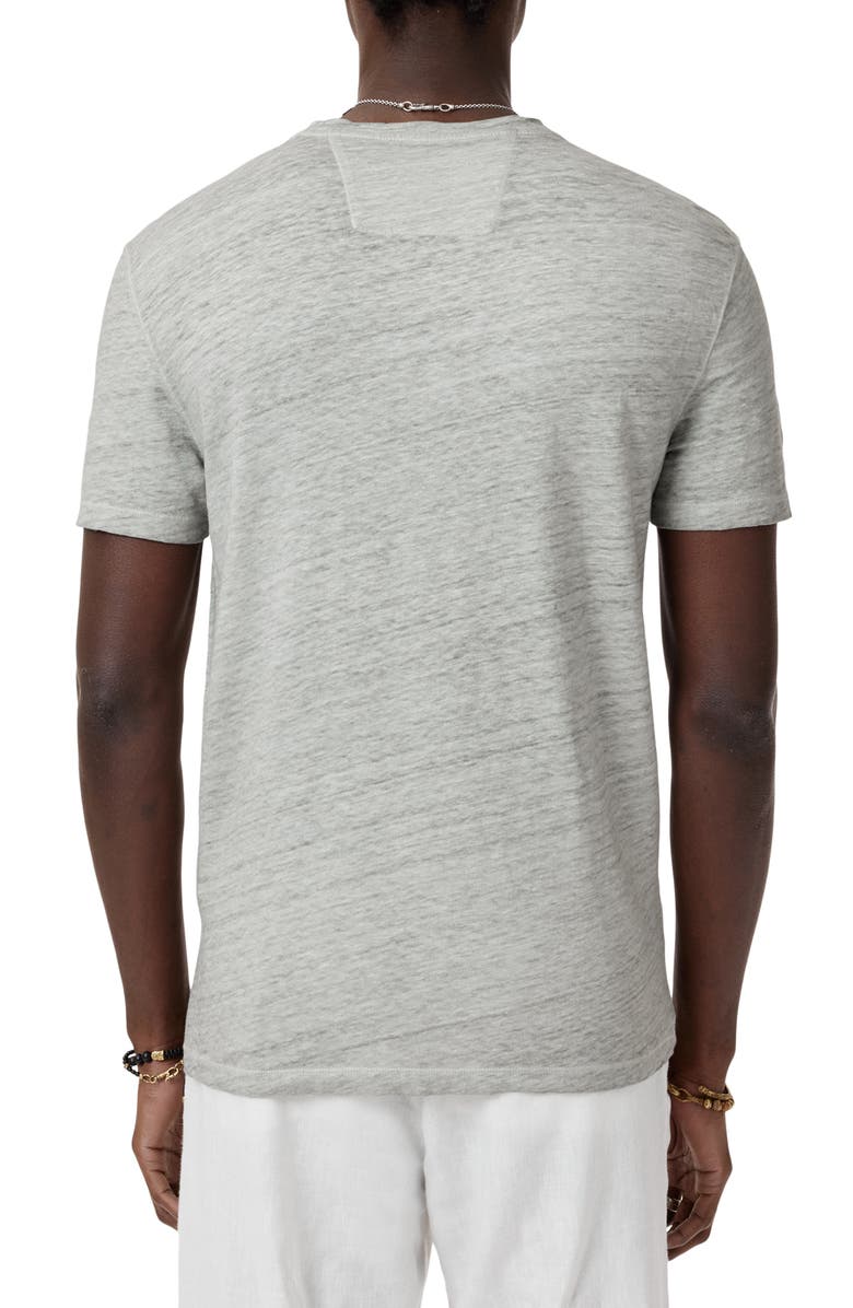 John Varvatos Snake Linen Graphic T-Shirt, Alternate, color, 