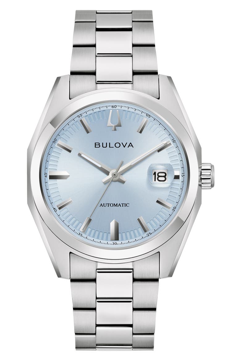 Surveyor Automatic Bracelet Watch, 39mm, Main, color, SILVER-TONE