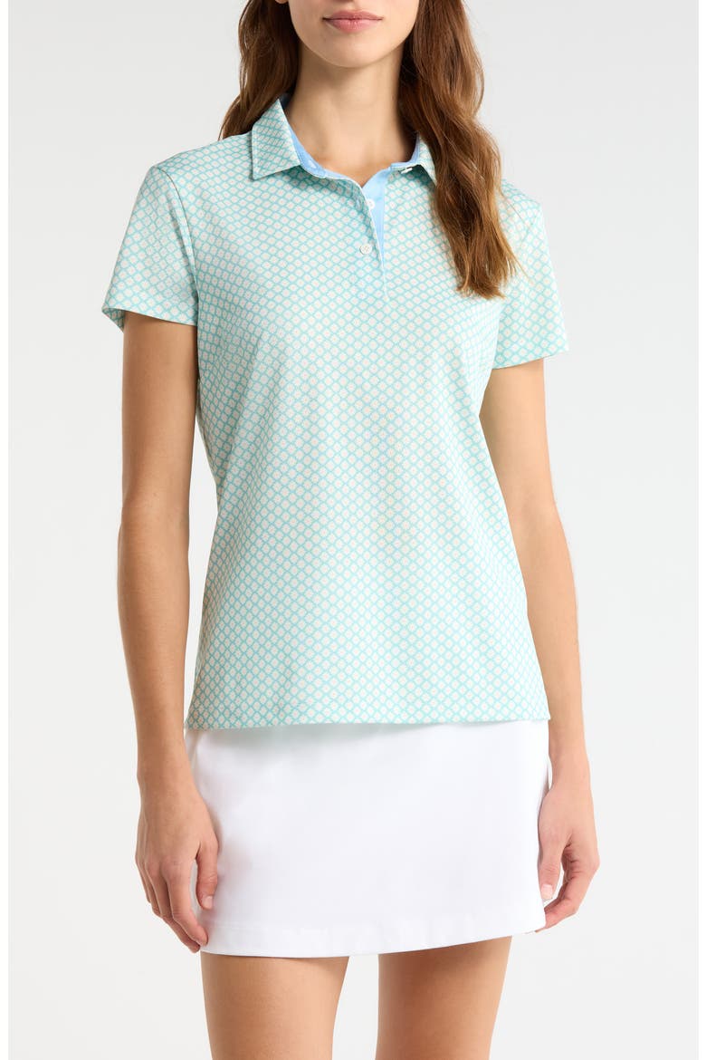 Jade Short Sleeve Performance Golf Polo, Main, color, MINT