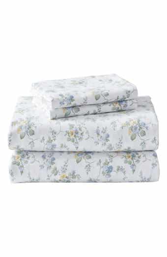 Laura Ashley Le Fleur Cotton Flannel Sheet Set