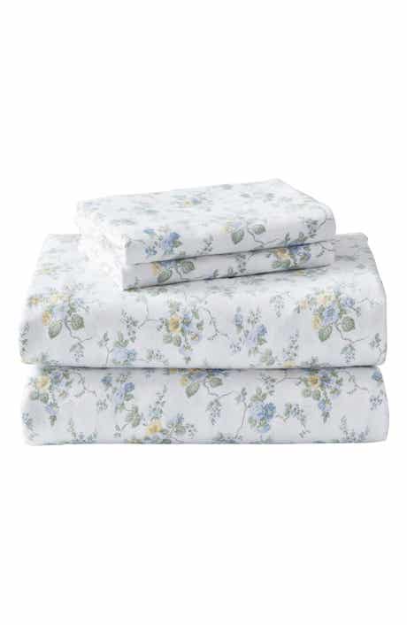 Laura Ashley Le Fleur Cotton Flannel Sheet Set