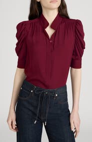 FRAME The Gillian Puff Sleeve Shirt