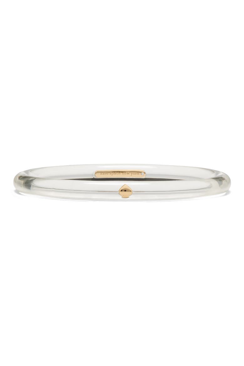 glow up thin bangle bracelet, Main, color, CLEAR.