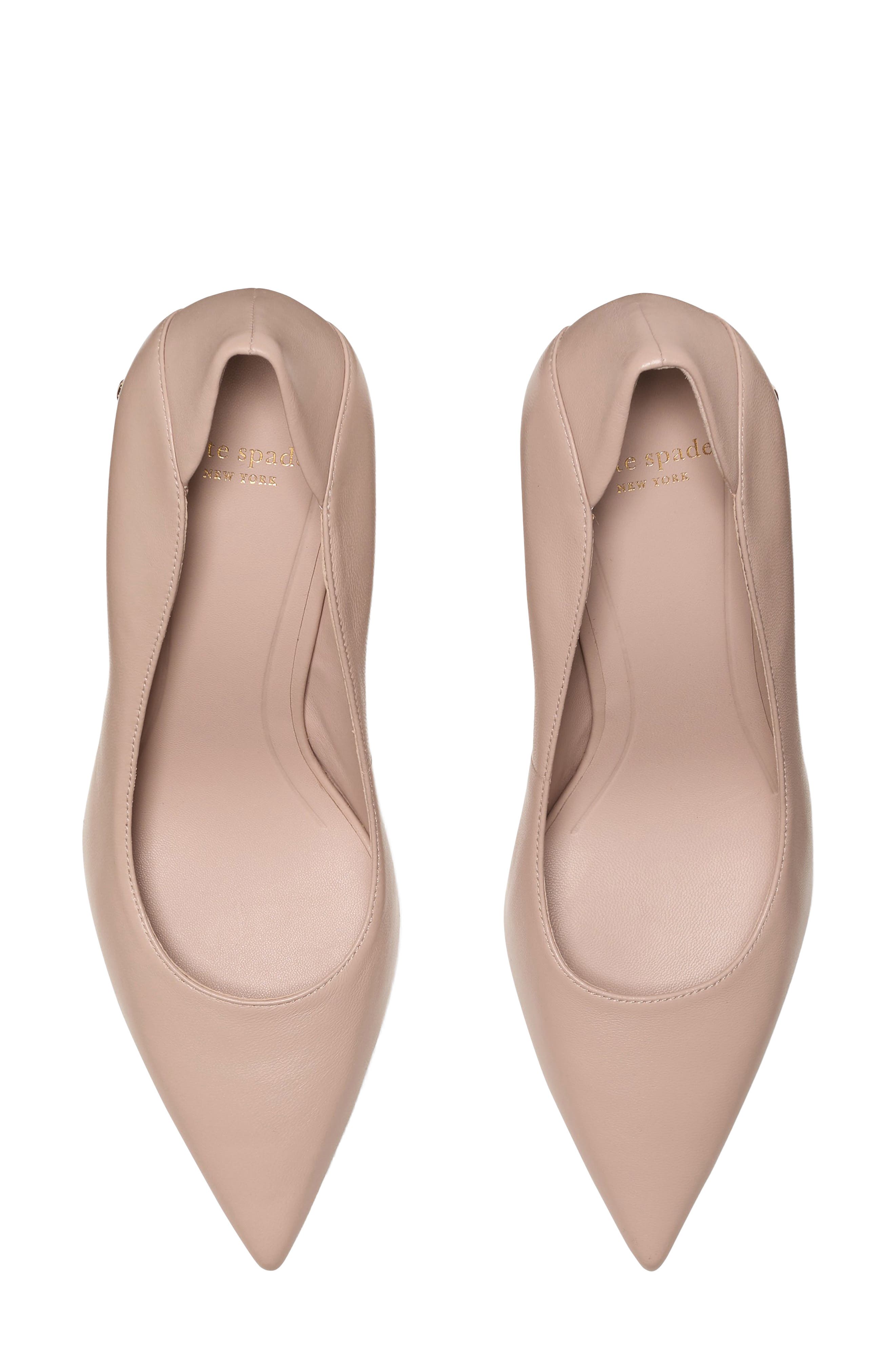 daphne pointed toe pump, Alternate, color, PALE VELLUM