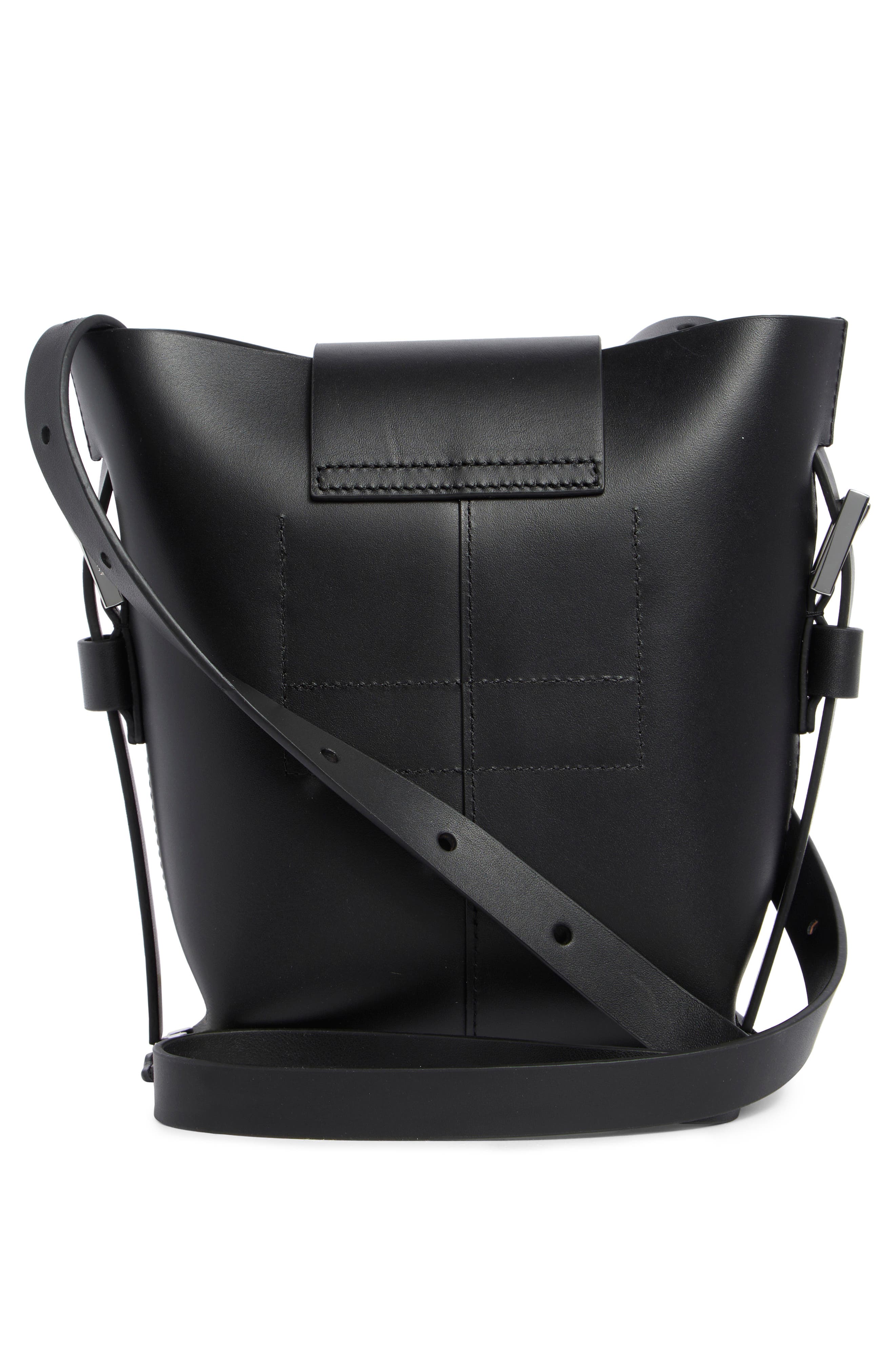 AllSaints Miro Crossbody Bag, Alternate, color, Black