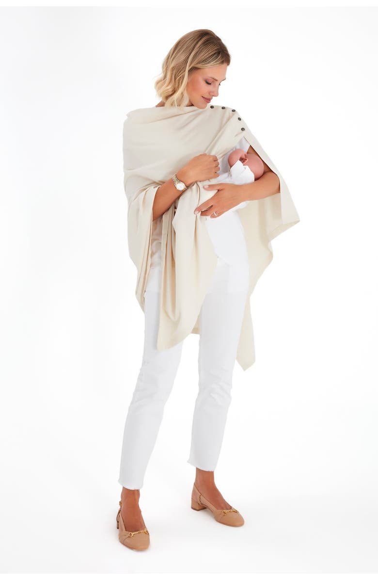 Accouchée Four in One Multipurpose Supreme Cotton Cape, Alternate, color, Beige