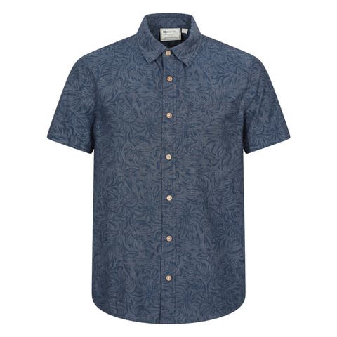 Tropical Patterned Short-Sleeved Shirt