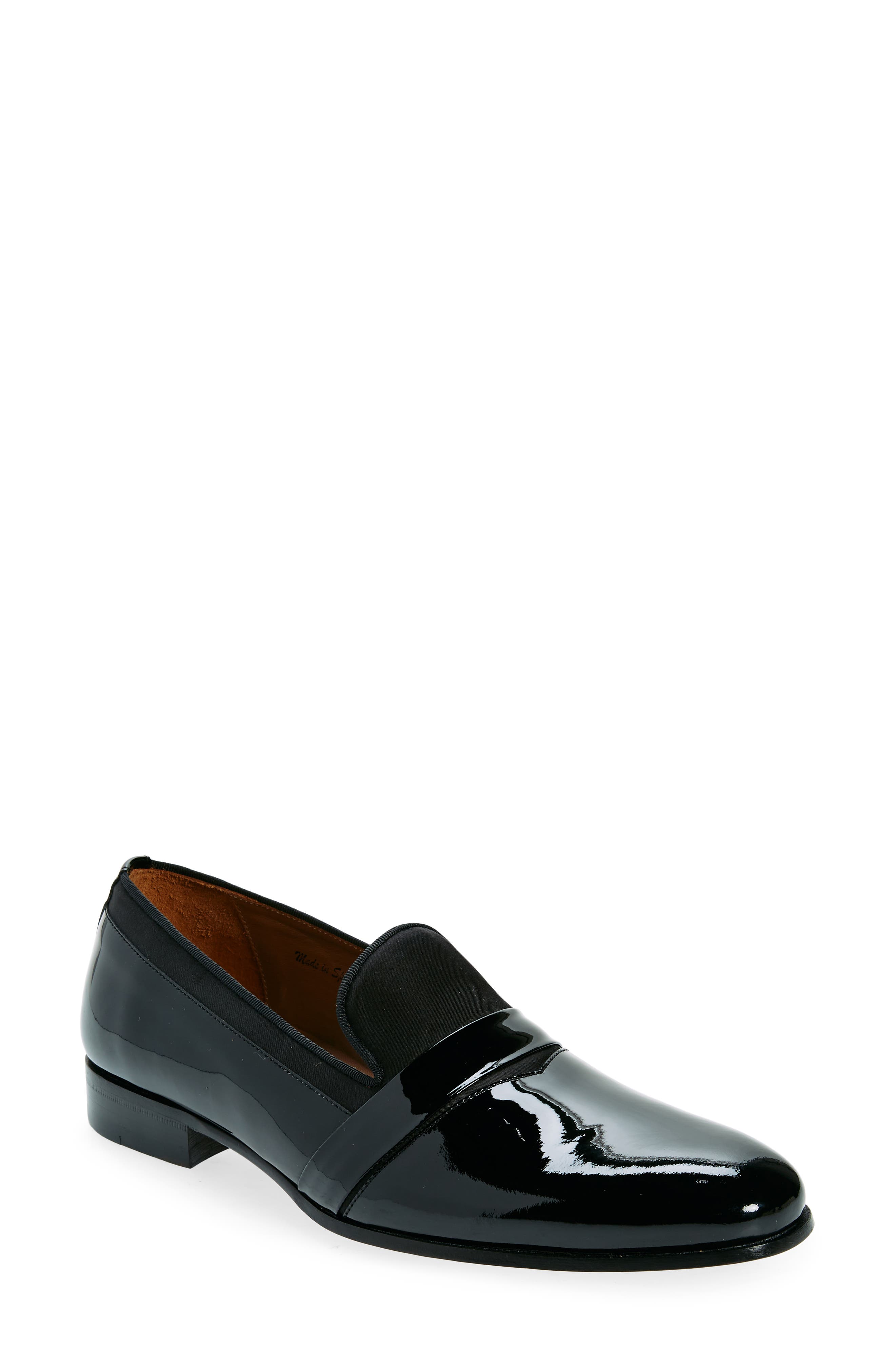 Mezlan Mixed Media Penny Loafer, Main, color, 