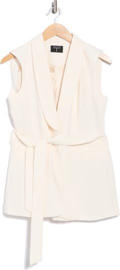 Belted Tuxedo Vest