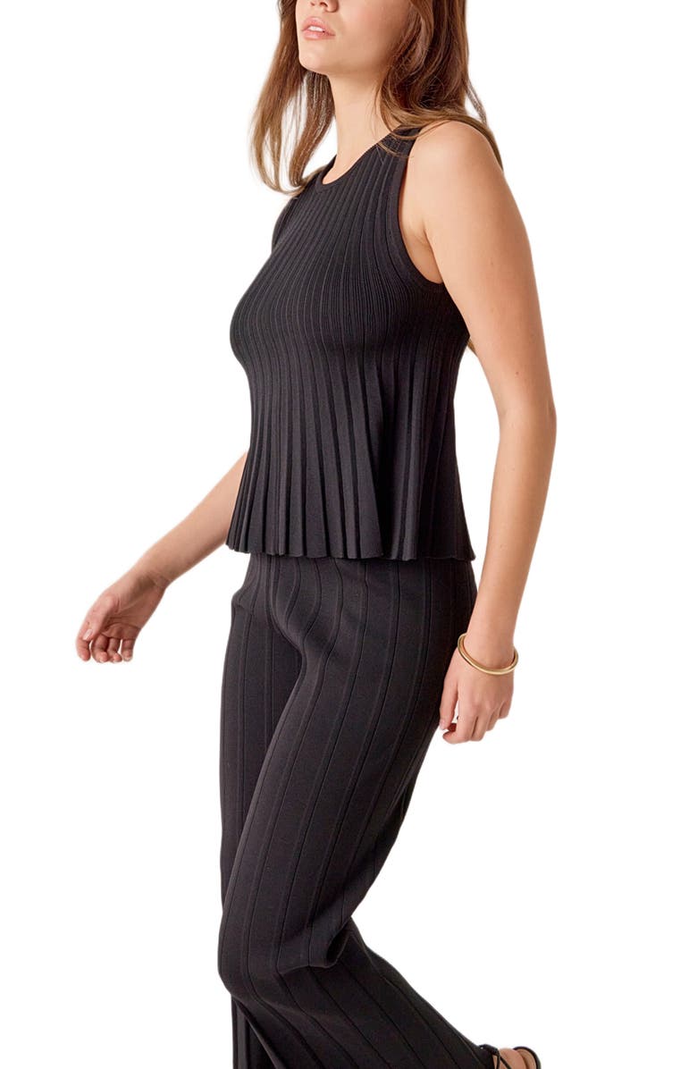 MARSY Rib Sweater Pants, Alternate, color, Black