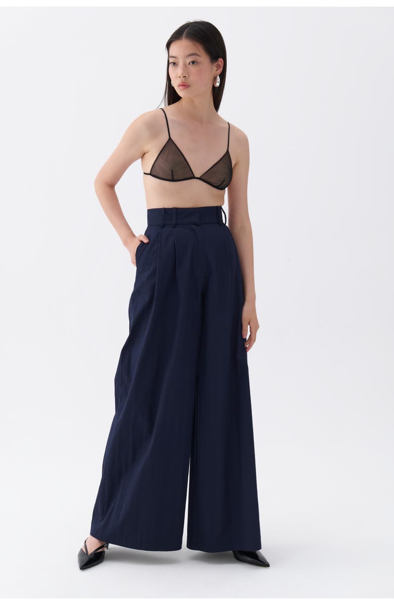 Nocturne Pleated Wide Leg Pants, Main, color,