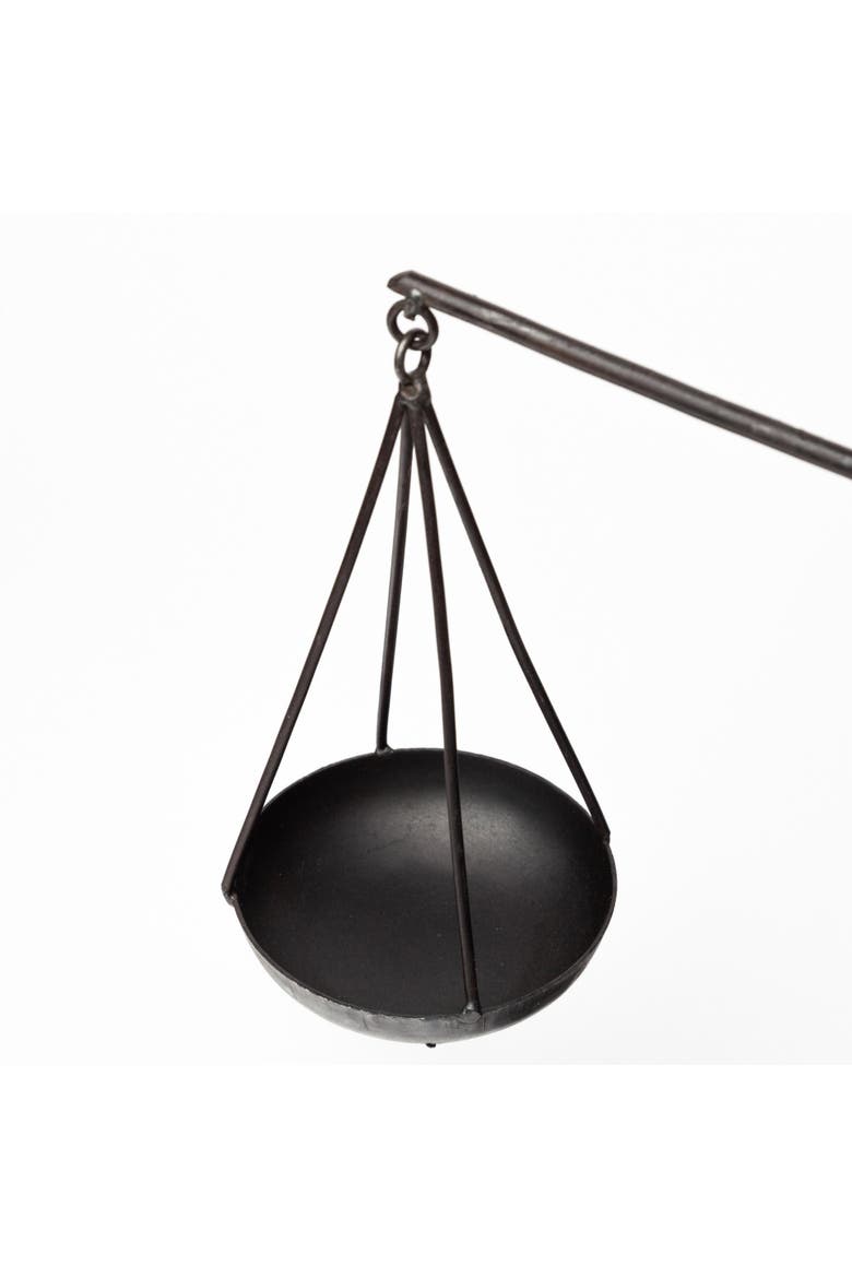 Ellis Metal Vintage Inspired Weighing Scale, Alternate, color, Black