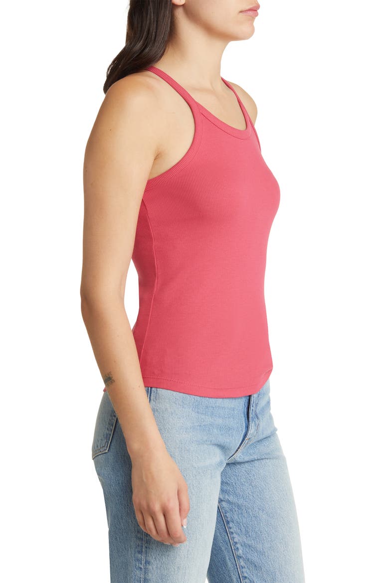 Brightside '90s Tank, Alternate, color, ROSY HIBISCUS
