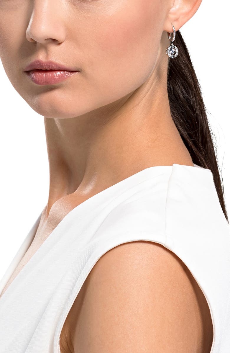 Swarovski Sparkling Dancing Crystal Drop Earrings, Alternate, color, White