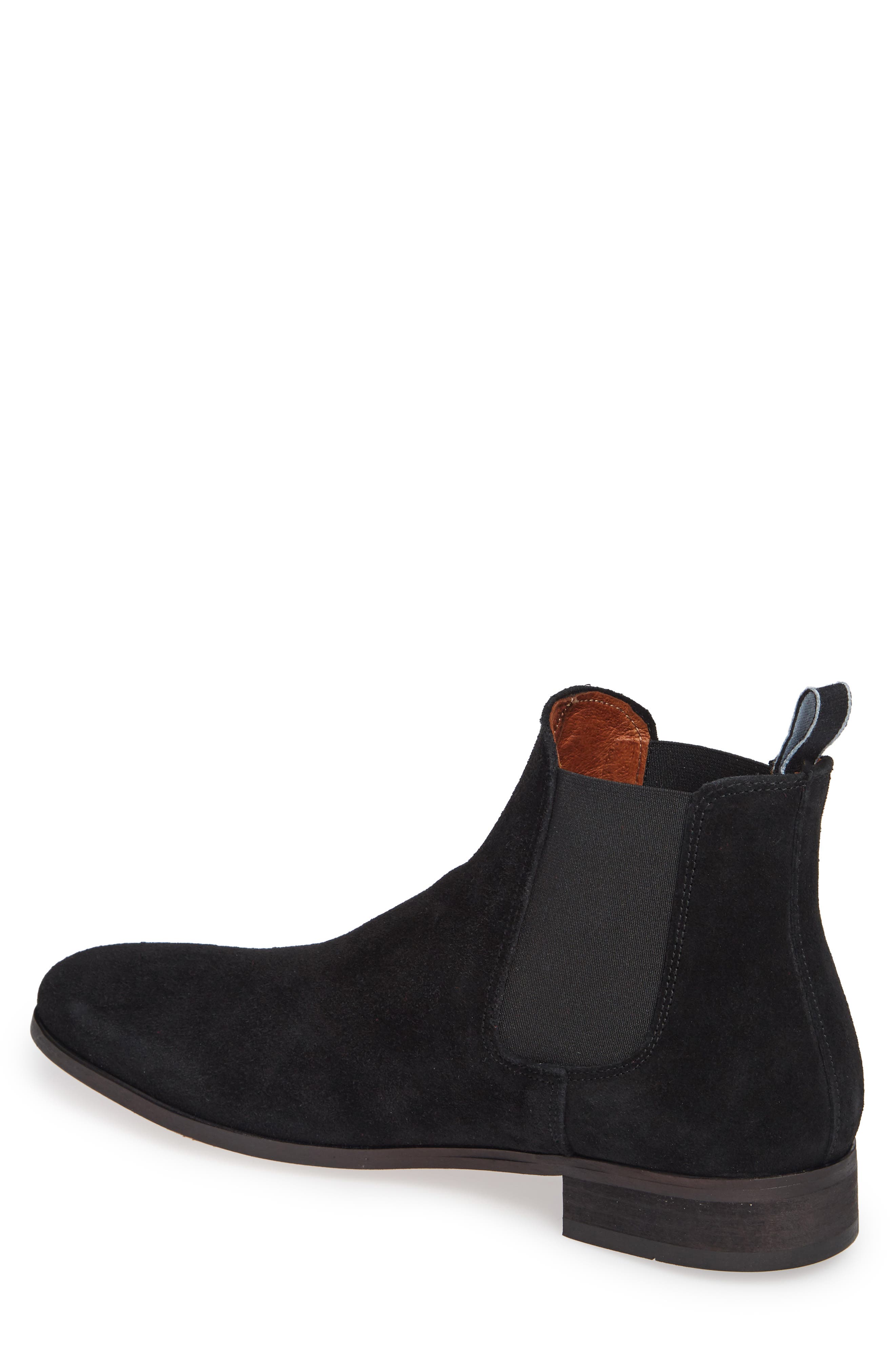 Shoe The Bear Dev Chelsea Boot, Alternate, color, Black Suede