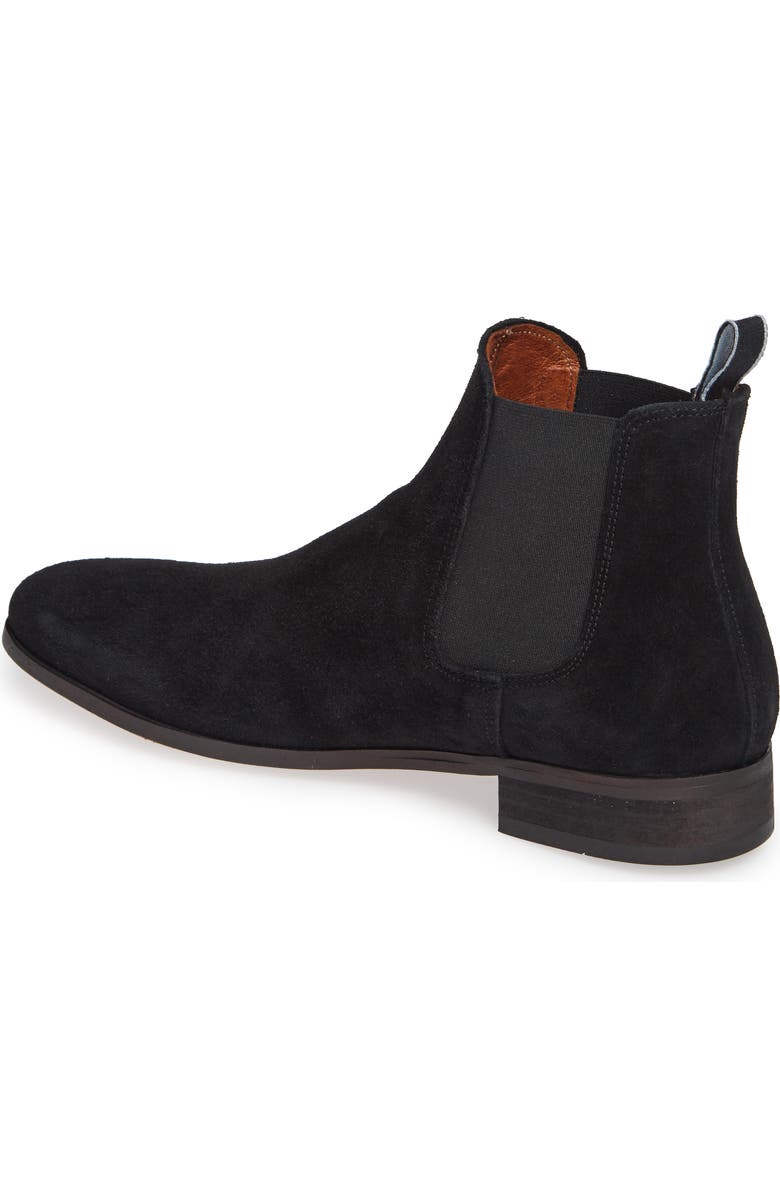 Shoe The Bear Dev Chelsea Boot, Alternate, color, Black Suede