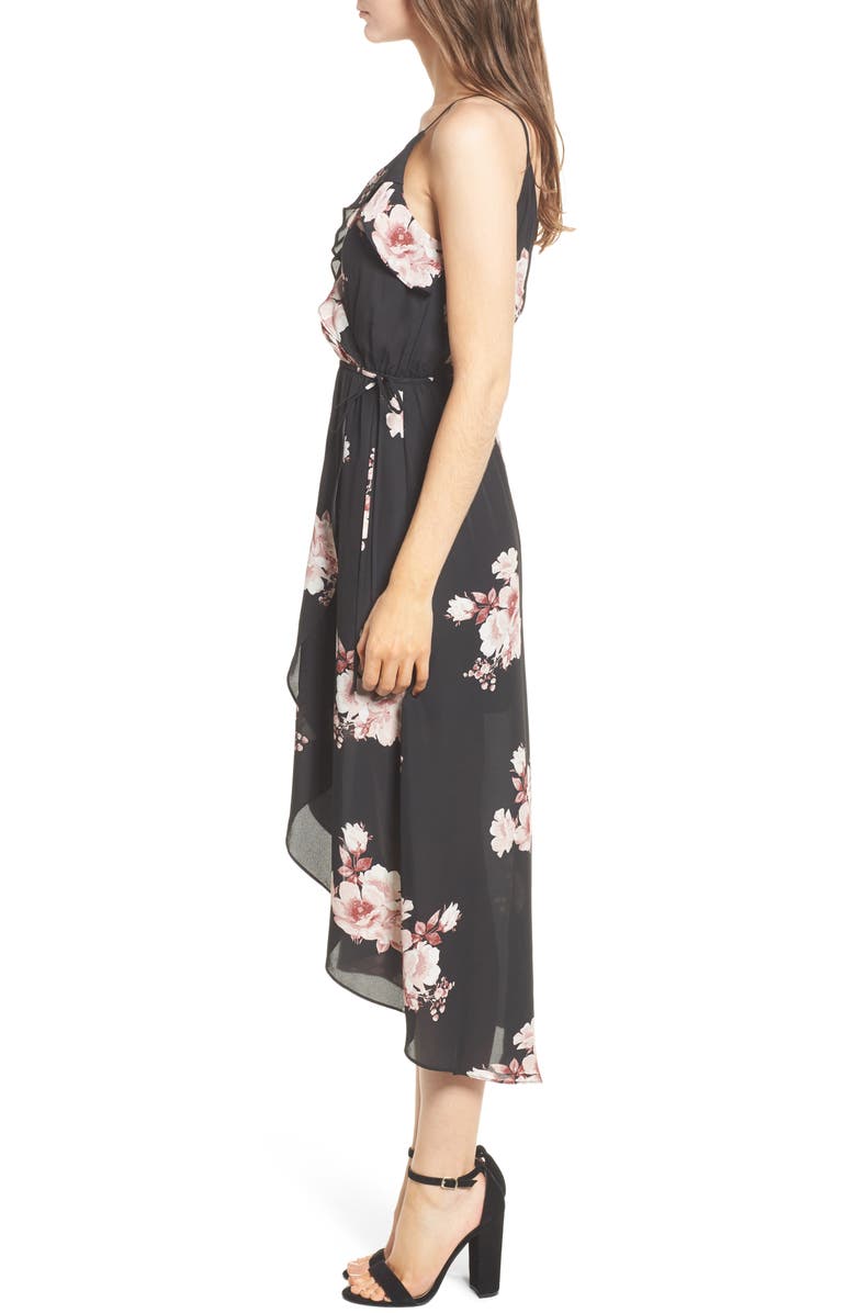 Soprano Ruffle Surplice Dress, Alternate, color,