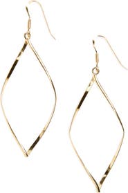 Argento Vivo Sterling Silver Argento Vivo Marquise Earrings