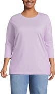 Lands' End 3/4 Sleeve Cotton Supima Tunic
