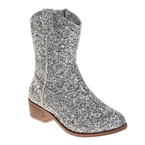 Glittery Western Boots. (Little Kids/Big Kids)