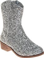 Kensie Girl Glittery Western Boots