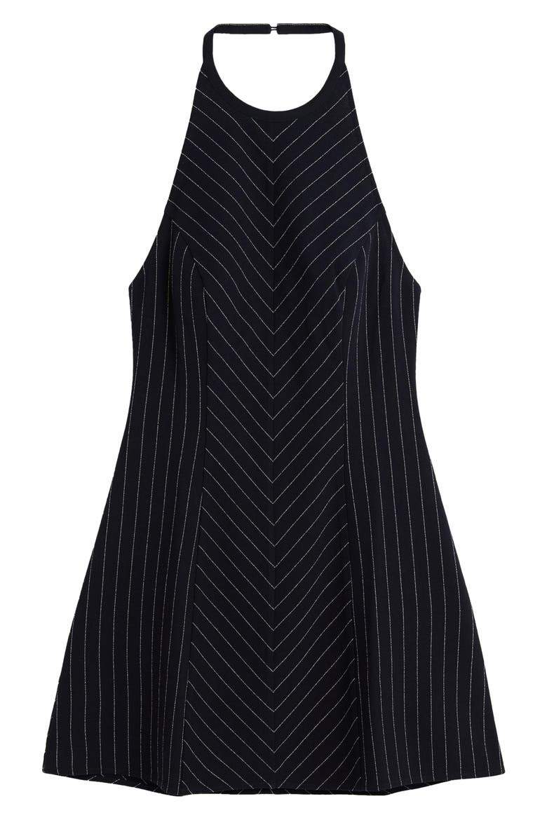 Halter Minidress, Alternate, color, DARK BLUE