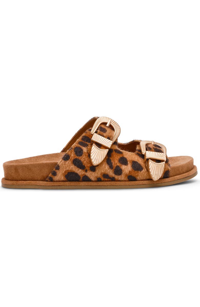DV by Dolce Vita Percy Slide Sandal, Alternate, color, Leopard Faux Calf Hair