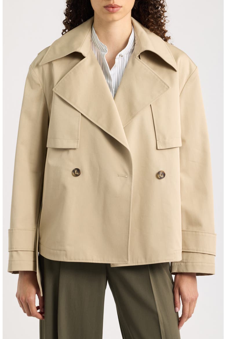 Cinnia Double Breasted Tie Waist Trench Coat, Alternate, color, TRENCH COAT