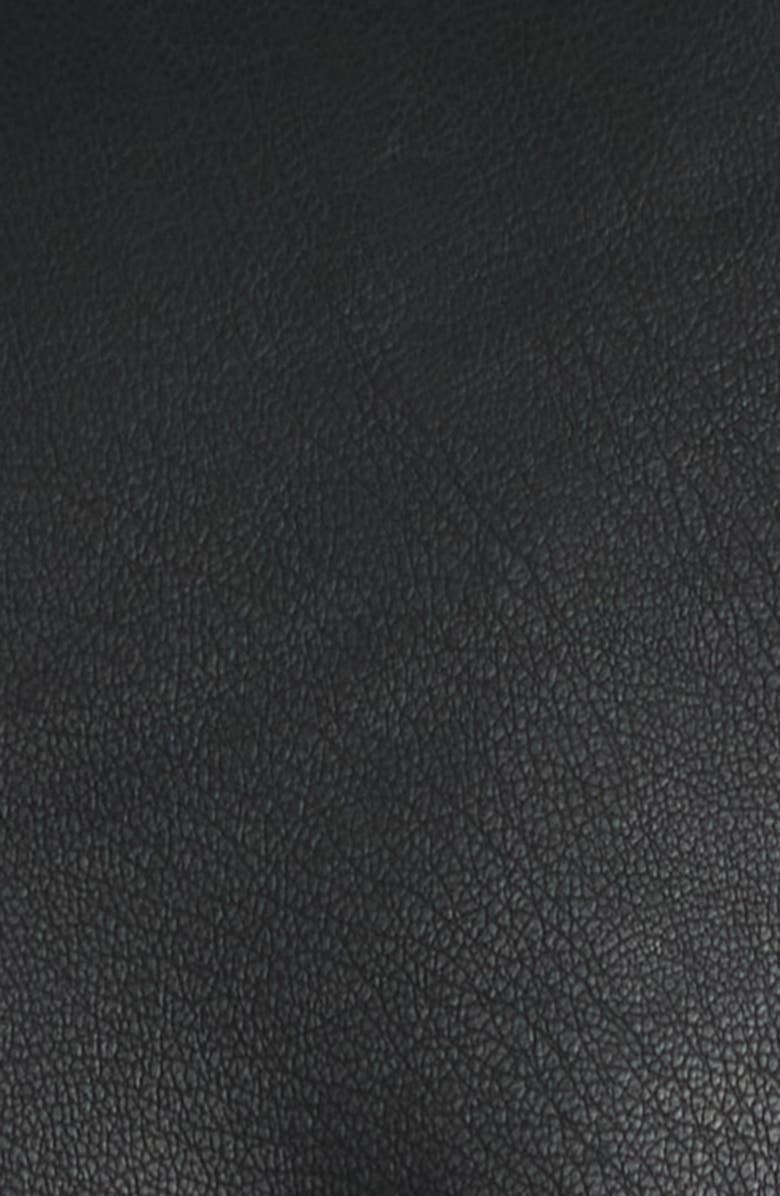 Sam Edelman Faux Leather Trench Coat, Alternate, color, Black