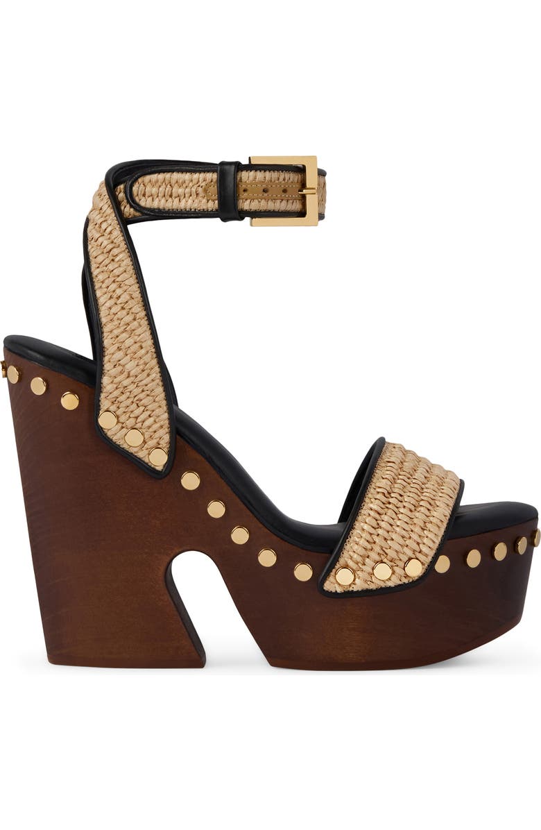 Givenchy Studded Platform Sandal, Main, color, Natural